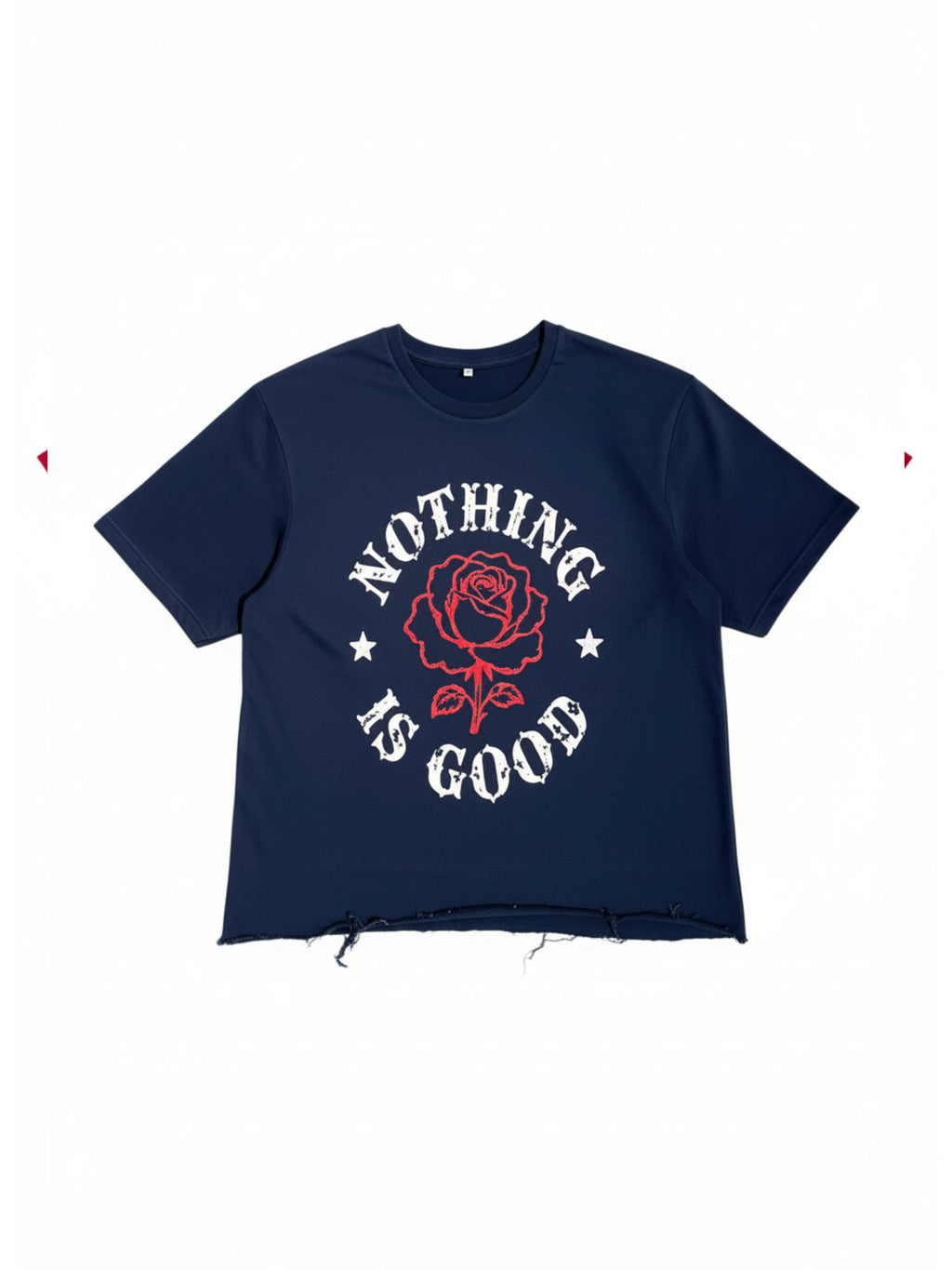 “NOTHING IS GOOD” Oversized Deconstructed T-Shirt(UNISEX)