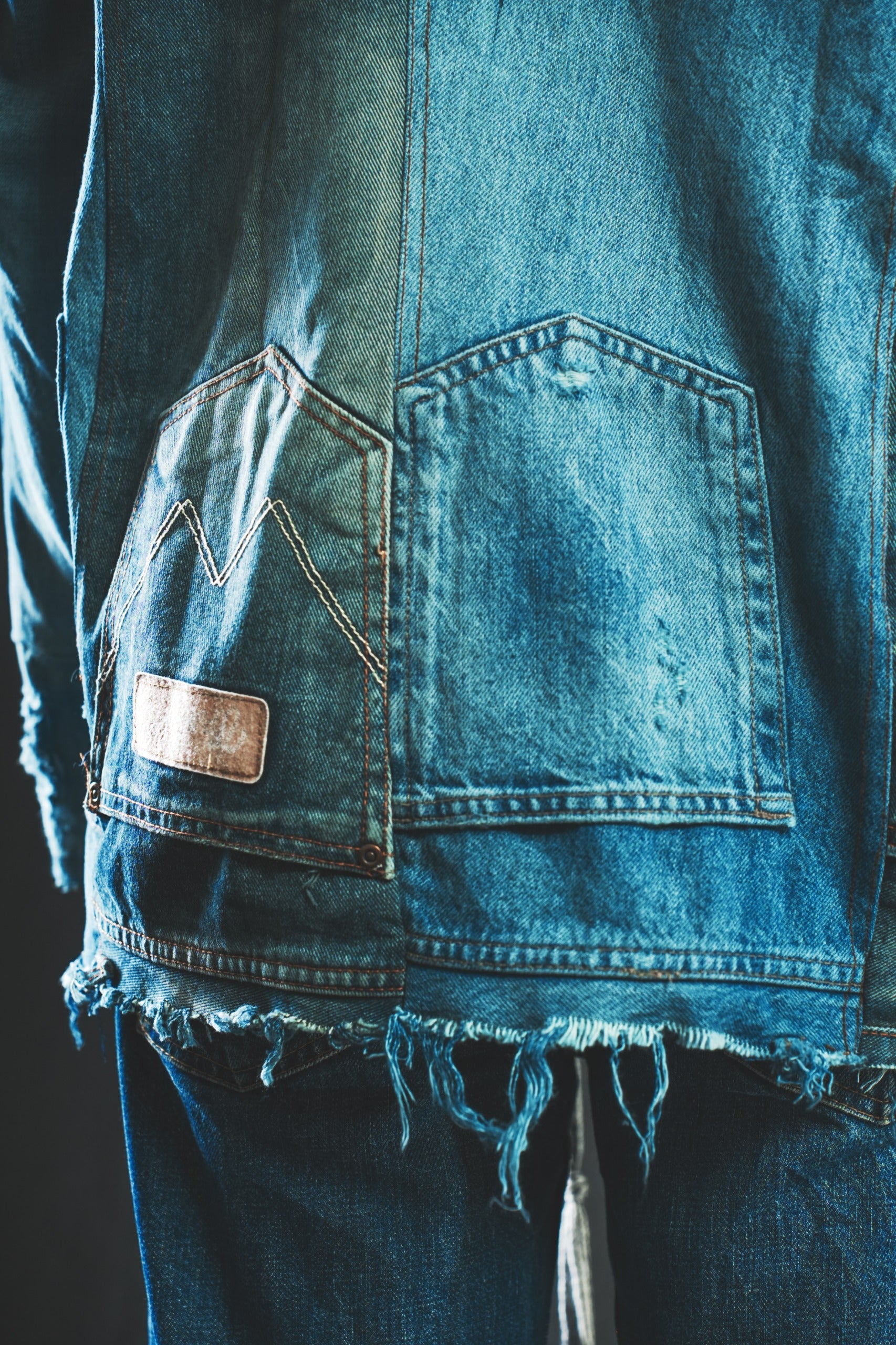 Upcycled Rugged Denim Jacket 1/1