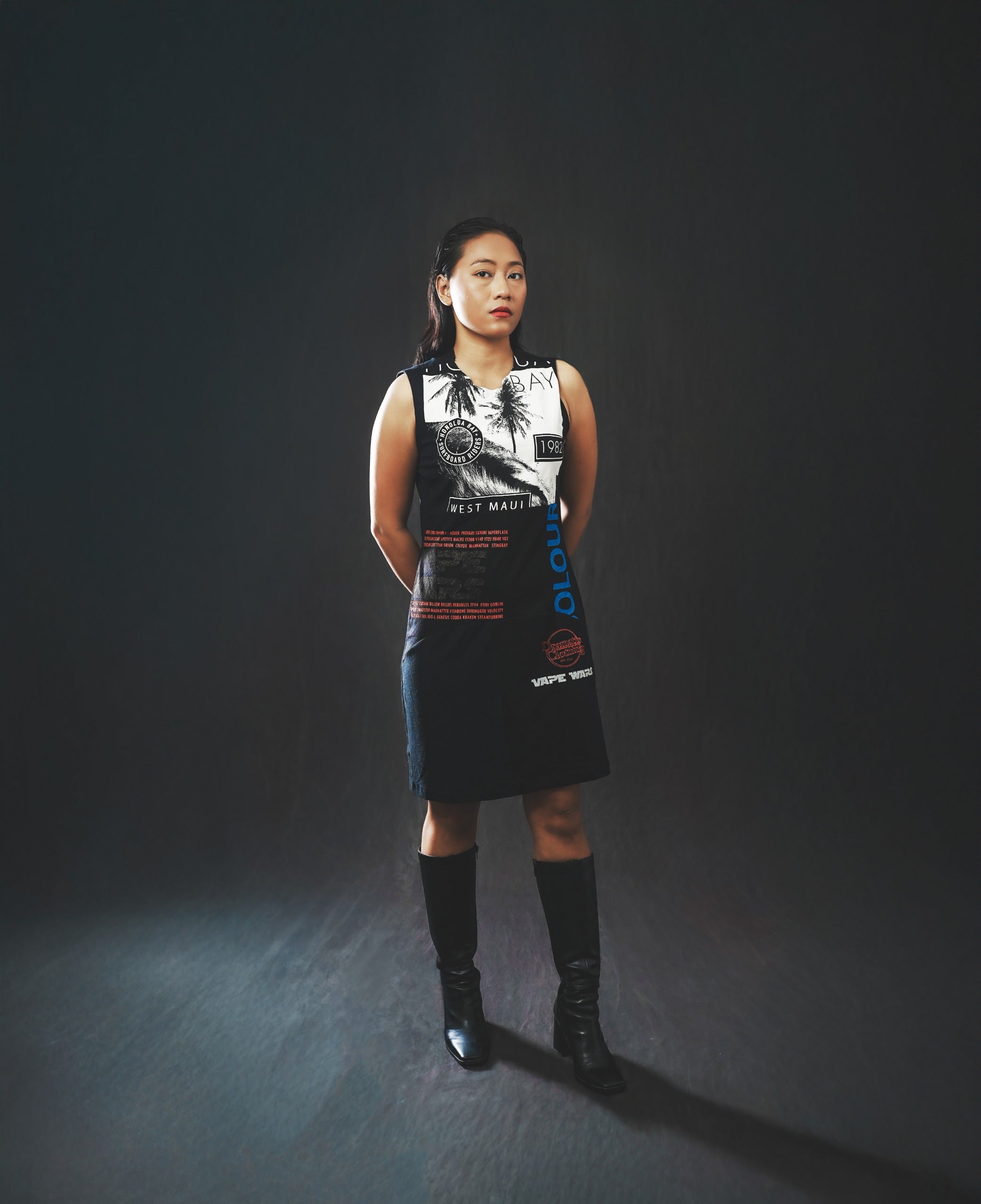 Upcycled Multi-T-Shirt Panel Dress