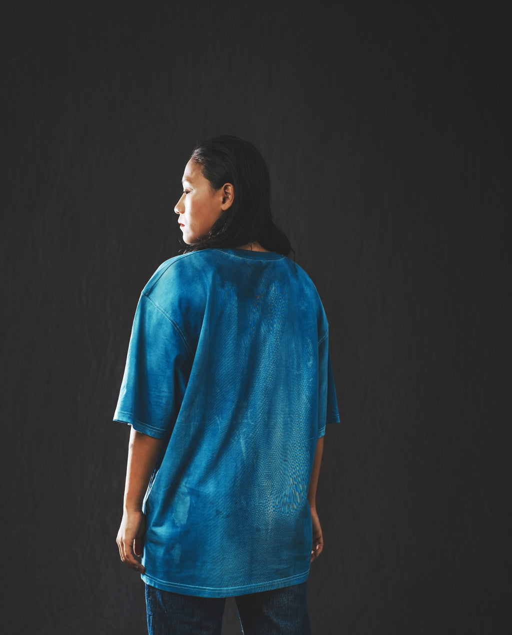 HUM Oversized Hand-Dyed T-Shirt(UNISEX)