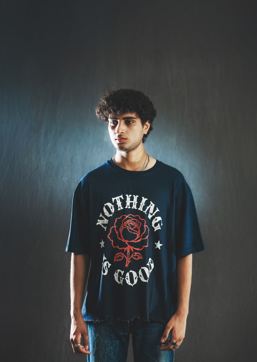 “NOTHING IS GOOD” Oversized Deconstructed T-Shirt(UNISEX)
