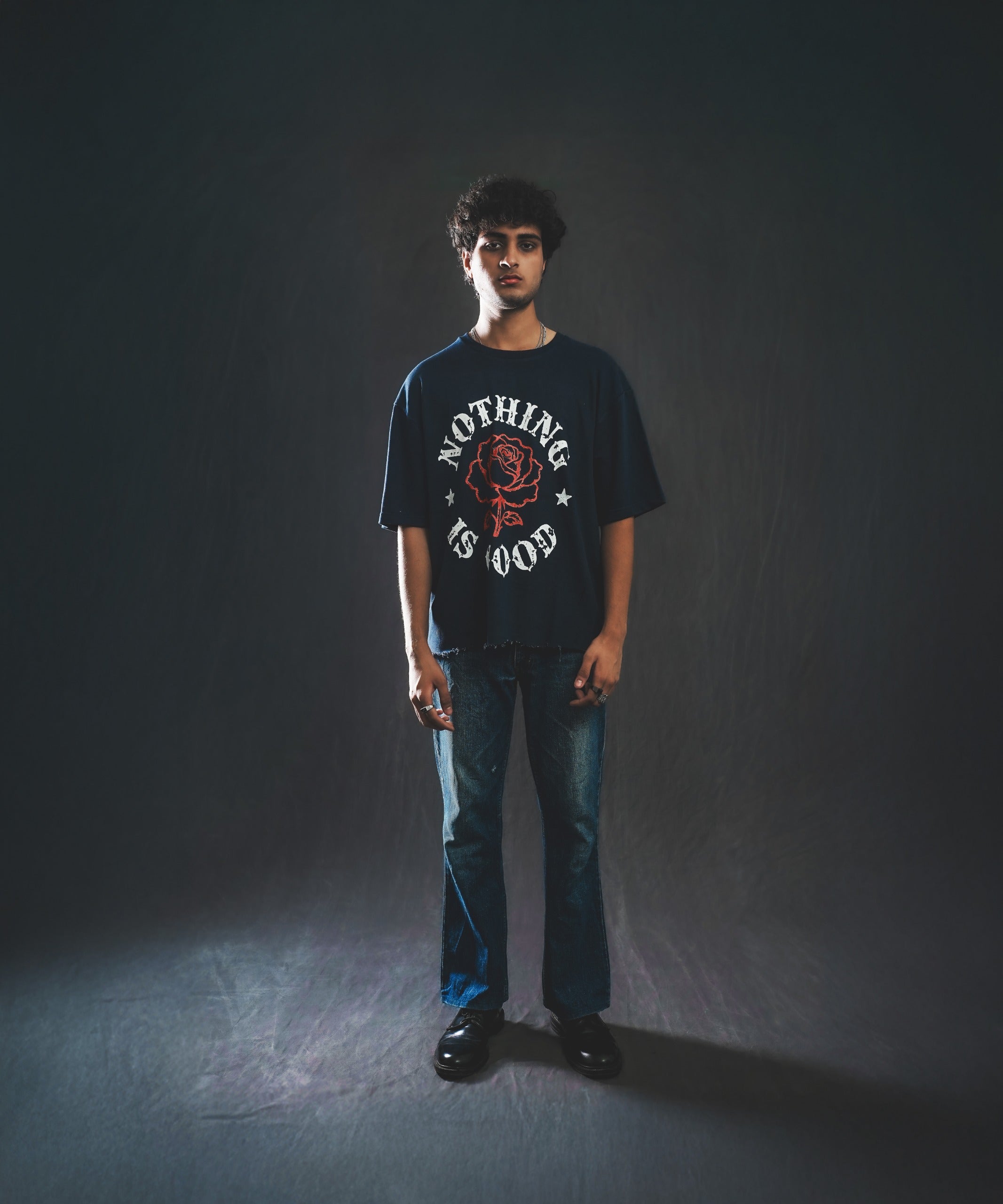 “NOTHING IS GOOD” Oversized Deconstructed T-Shirt(UNISEX)