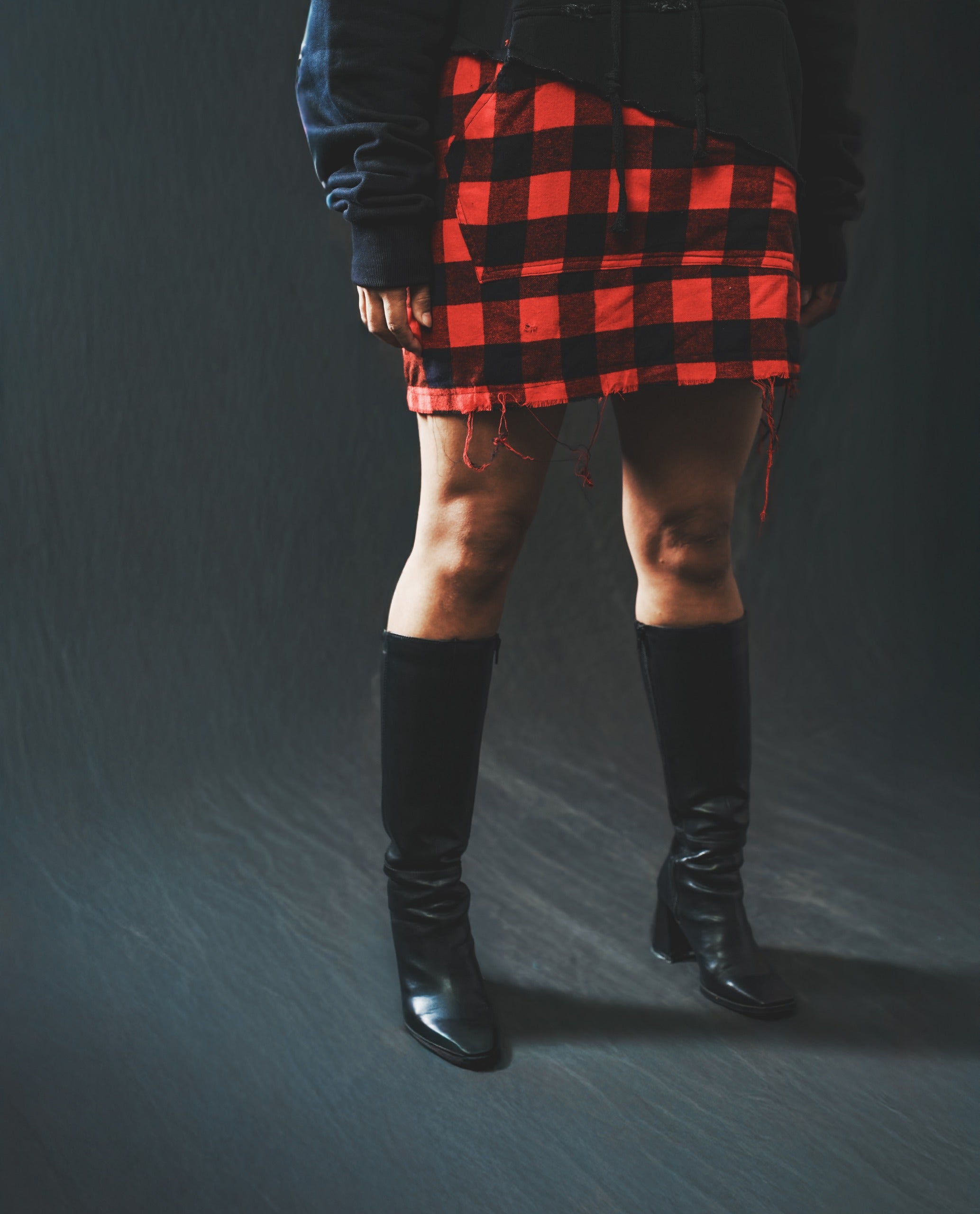 Deconstructed Half-and-Half Hoodie(UNISEX)